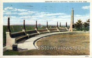 Abraham Lincoln Memorial - Council Bluffs, Iowa IA  