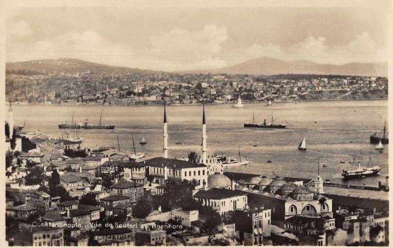 Constantinople Turkey Bosphore Scenic View Real Photo Antique Postcard J78904