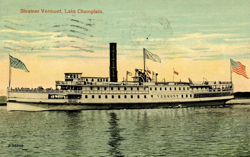 Steamer Vermont on Lake Champlain