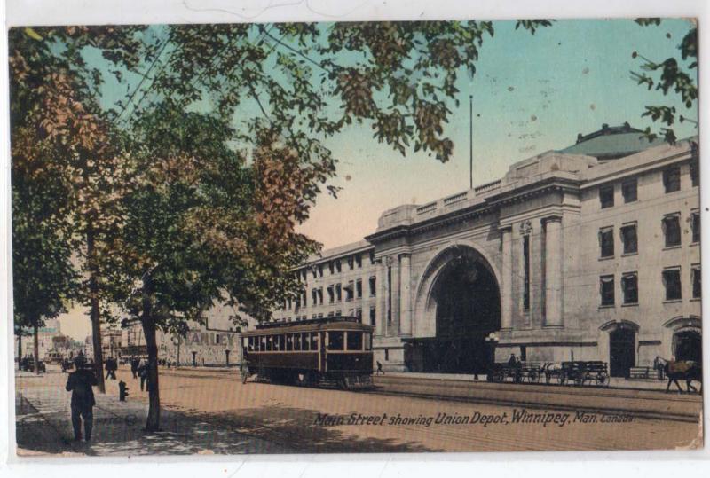 Main St, Union Depot, Winnipeg, Man