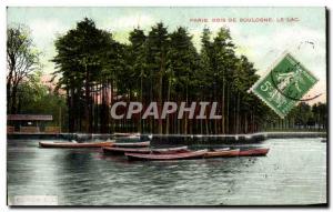 Old Postcard Paris Bois de Boulogne Lake