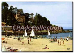 Modern Postcard Perros-Guirec Trestraou beach sailing school