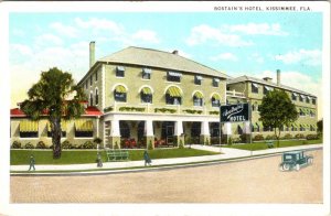 Kissimmee, FL Florida   BOSTAIN'S HOTEL  ca1920's Vintage Advertising Postcard