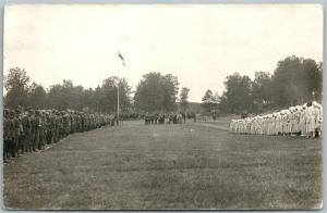 WWII MILITARY RED CROSS VINTAGE REAL PHOTO POSTCARD RPPC