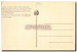 Old Postcard Army Fort Vaux
