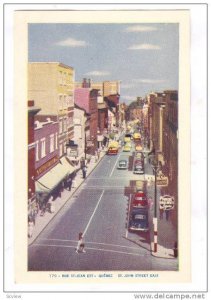 St. John Street East, Quebec, Canada, 1910-1920s