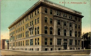 Postcard IN Indianapolis Young Men's Christian Association YMCA Building 1910 F6