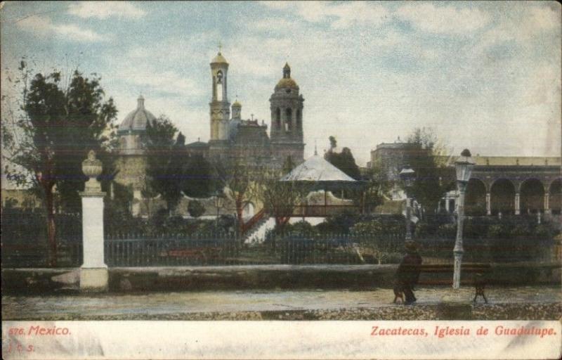 Zacatecas Iglesia de Guadalupe Mexico c1905 Postcard