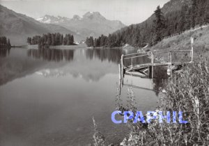 Postcard Modern Campfer - See mit Piz La Margna.BERGHAUS