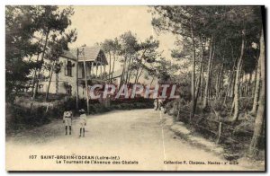 Postcard Old Saint Brevin the Ocean The turn of chalets Avenue