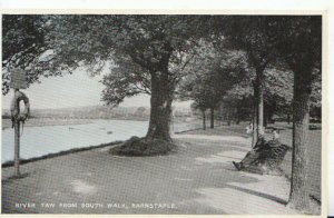 Devon Postcard - River Taw from South Walk - Barnstaple - Ref 21129A