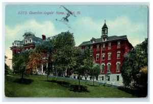 c1910's Guardian Angels Home Joliet Illinois IL Posted Antique Postcard 