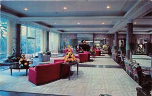 SAN ANTONIO TEXAS MENGER HOTEL LOBBY POSTCARD 1960