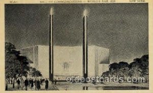 Hall of Communications New York Worlds Fair 1939 Exhibition Unused 