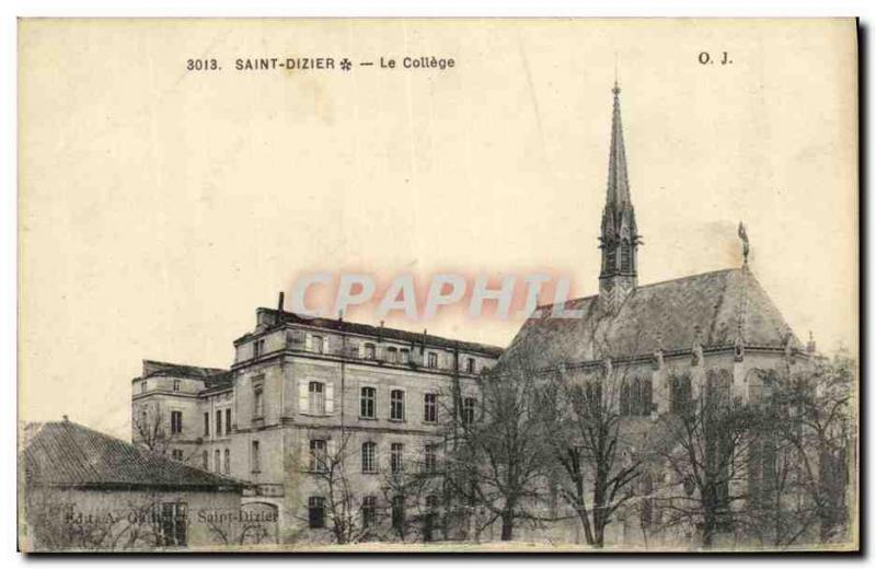 Postcard Old Saint Dizier The College