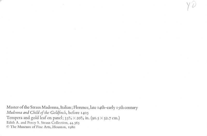 Madonna And Child, The Goldfinch  