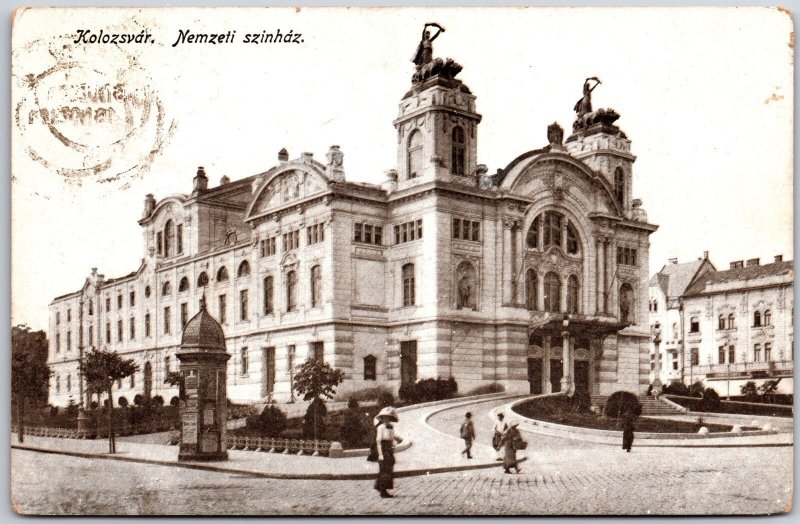 Kolozsvari Nemzeti Szinhaz Cluj-Napoca Romania Postcard