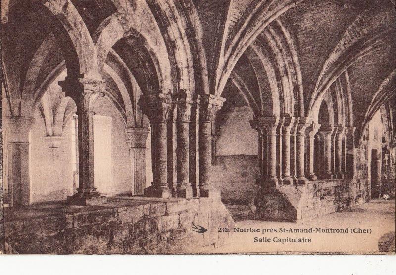 BF16356 noirlac pres st amand montrond cher salle capit  france front/back image