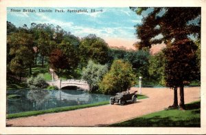 Illinois Springfield Lincoln Park Stone Bridge