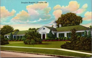 USA Douglas Hospital Douglas Georgia Linen Postcard 05.29