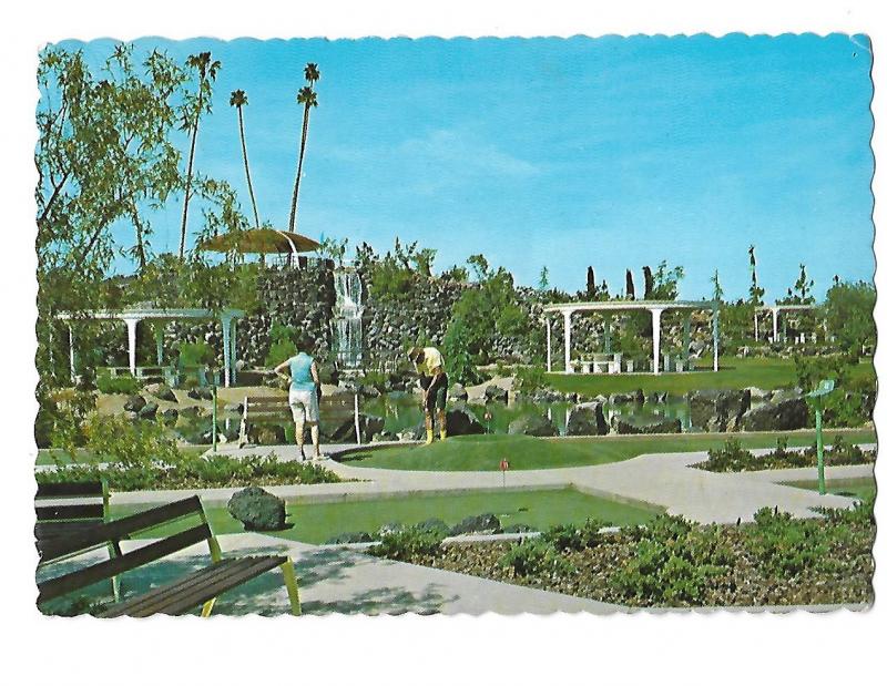 Sun City Miniature Golf Course Active Retirement Arizona 4 by 6 card