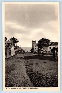 Sierra Leone Postcard A Street in Freetown c1920's Unposted Antique Tuck Art