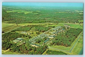 Rocky Mount North Carolina NC Postcard Aerial View NC Wesleyan College Vintage