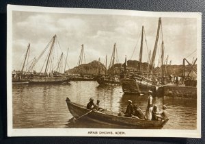 Mint Aden Real Picture Postcard Arab Dhows