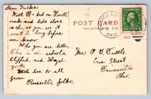 K1/ Chicago Junction Ohio Postcard c1910 New High School Building  356