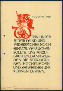 3rd Reich Germany Goebbels Wochenspruche der NSDAP Propaganda Poster 82271
