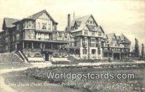 Lake Louise Chalet Canadian Rockies Canada Writing On Back 