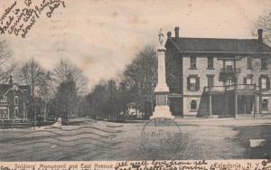 Soldiers' Monument on East Avenue - Caledonia NY, New York - pm 1907 - UDB