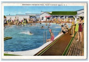 1937 Jenkinson's Swimming Pool Point Pleasant Beach New Jersey NJ Postcard