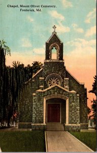 Chapel At Mount Olivet Cemetery, Frederick MD Vintage Postcard O61