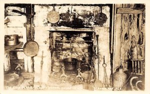 Fire Place, Oldest School House St Augustine, Florida, USA Unused real photo