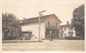 PC1/ Seneca Castle New York RPPC Postcard c1910 Country Store Schoonmaker Co 33