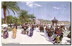 Old Postcard Nice Promenade Du Midi