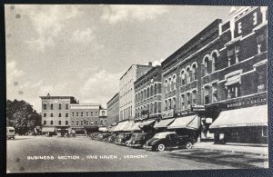 Mint USA Real Picture Postcard Business Section Fair Haven Vermont