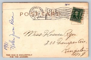 1906  All Happiness for Easter    Schenectady  New York  Postcard