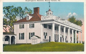 Mount Vernon VA, Virginia - Wahington's Mansion - pm 1932 - WB