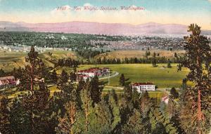 SPOKANE, WA Washington  FORT WRIGHT~Bird's Eye View  MILITARY  c1910's Postcard