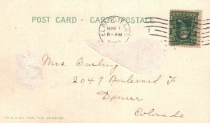 Vintage Postcard 1909 Deme Centavo Scene On Mexico Cent R. R.