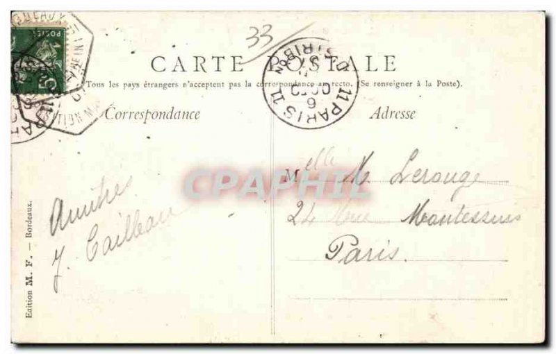 Bordeaux - The Statue of Gambetta - Old Postcard