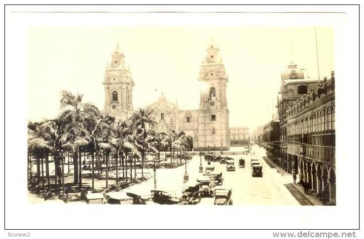 RP, The Plaza De Armas, With The Old Cathedral In Which Pizarro Is Buried, Li...