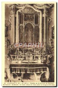 Old Postcard Luceram Altarpiece of St Bernard of Menthon St Honorat St Benoit