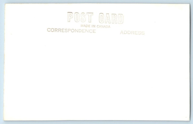 Coleman Alberta Canada Postcard Crowsnest Mountain c1920's RPPC Photo