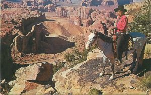 Postcard Arizona Monument Valley Hunts Mesa 1950s View Roben 23-9195