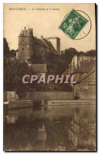 Old Postcard Montargis Le Chateau and the Canal