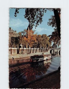 Postcard The Seine and the City, Paris, France