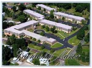 c1960 Aerial View Friendship Manor 1209-21st Ave. Rock Island Illinois Postcard